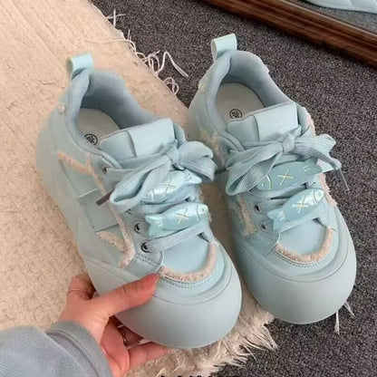 Damen Sneaker Sportlich Elastisch Mit Weichem Innenfutter