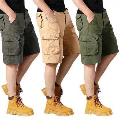 Herren Cargo Shorts Praktisch Vielfach Taschen Verstellbar