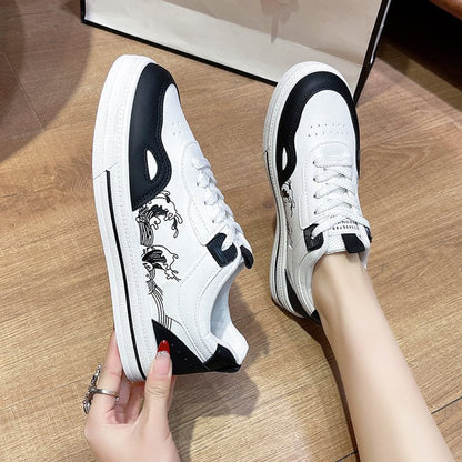 Damen Sneaker Atmungsaktiv Rutschfest Weiß