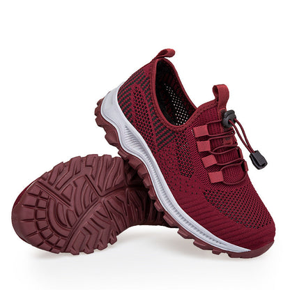 Damen Laufschuhe Fitness Sneaker Schnellschnürsystem Sportlich