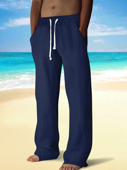 Herren Strandhosen Leicht Elastisch Mit Taschen