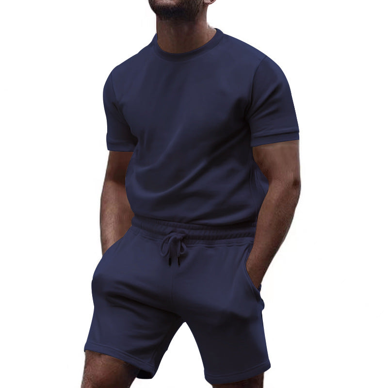 Herren Sportset Atmungsaktives T-Shirt und Shorts Elastisch