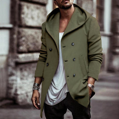 Herren Übergangsjacke mit Kapuze Stylisch Modern