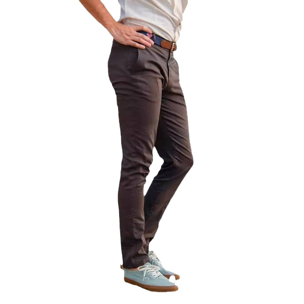 Herren Chinos Bequem Elastisch Moderner Schnitt