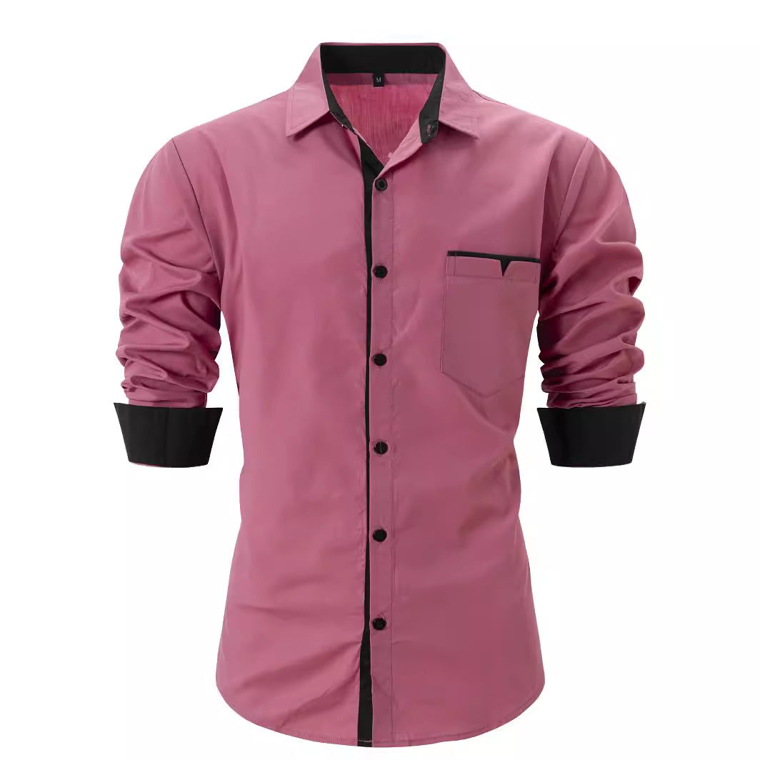 Herren Hemd Kontrastkragen Elegantes Design Berlin