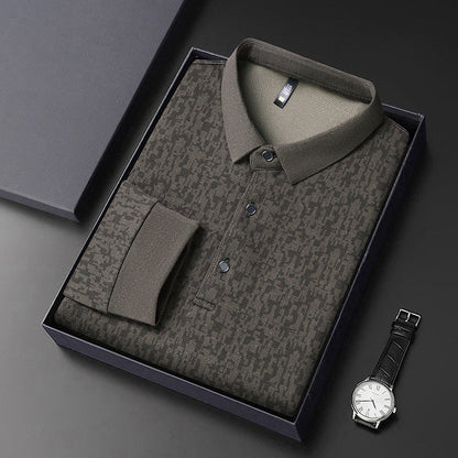 Herren Polohemd Modern Strukturdesign Komfortschnitt