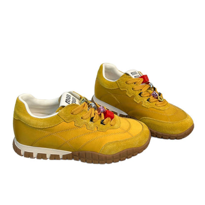 Damen Sneaker Bequem Schnüren Fashion Schuhe