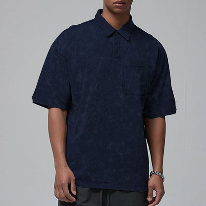 Herren Poloshirt lässig mit Brusttasche Modern Style