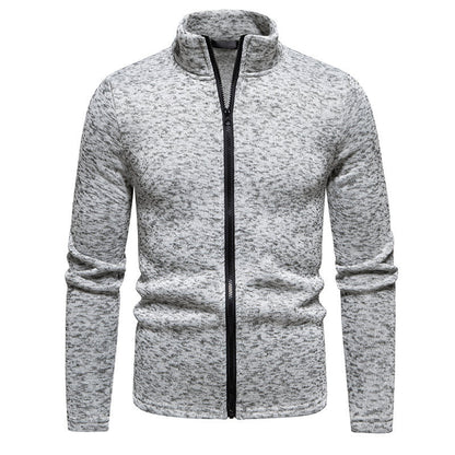 Herren Fleecejacke Warm mit Reißverschluss Hochkragen