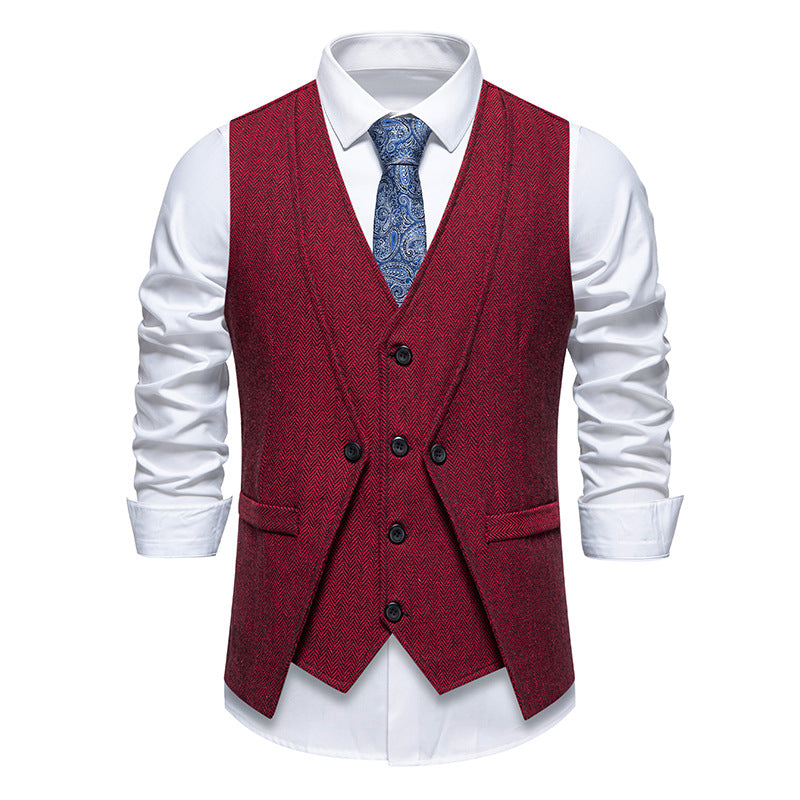 Herren Anzugweste Elegant Struktur Optik Berlin Style