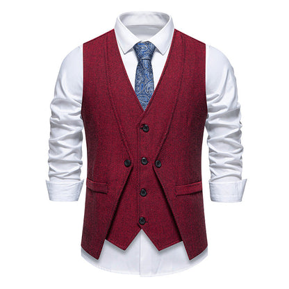 Herren Anzugweste Elegant Struktur Optik Berlin Style