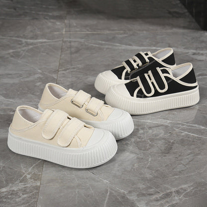 Damen Sneaker Modisch mit Klettverschluss und Dämpfung