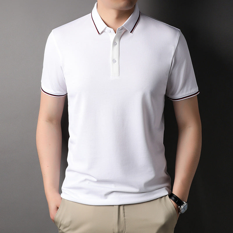 Herren Poloshirt Atmungsaktiv Modern Kontrastakzente