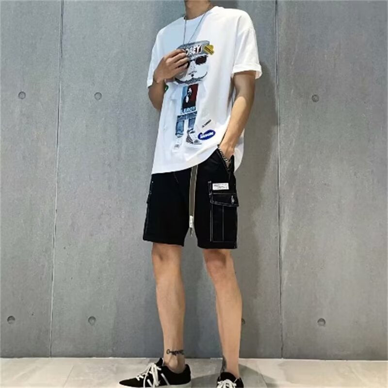 Herren Cargo Shorts Praktisch Verstellbar Mit Seitentaschen