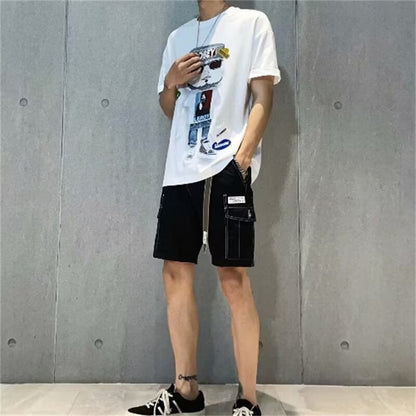 Herren Cargo Shorts Praktisch Verstellbar Mit Seitentaschen
