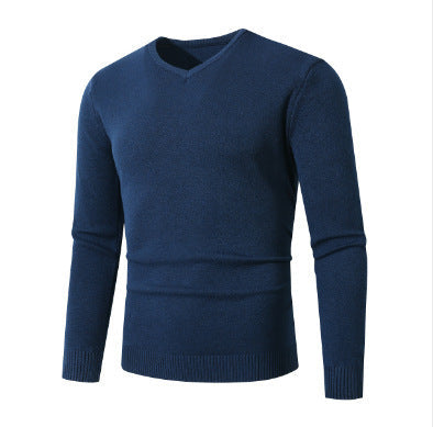Herren Pullover V-Ausschnitt Eleganter Baumwolle Qualität