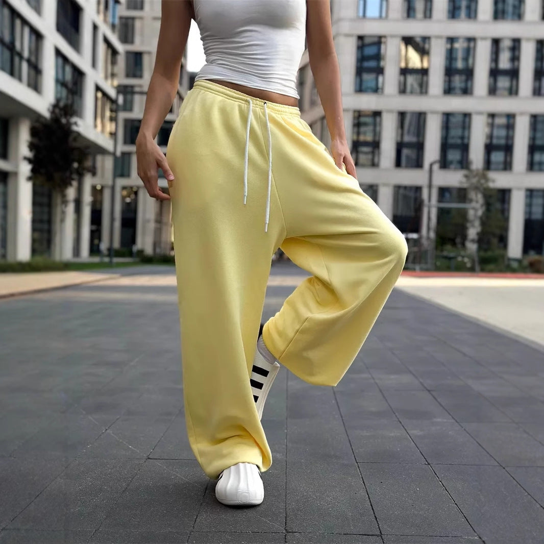 Damen Sweathose Bequem Weite Passform Damenschwarz - BerlinGlamour