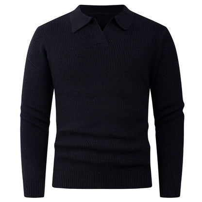 Herren Pullover Lässig Moderner Kragen
