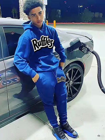 Herren Jogginganzug Set mit Logo, Gemütlich und Bequem