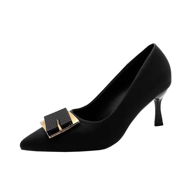 Damen Pumps mit Schmuckdetail Hochhackig Elegant