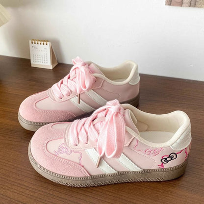 Damen Sneaker Hello Kitty Sportschuh Weich