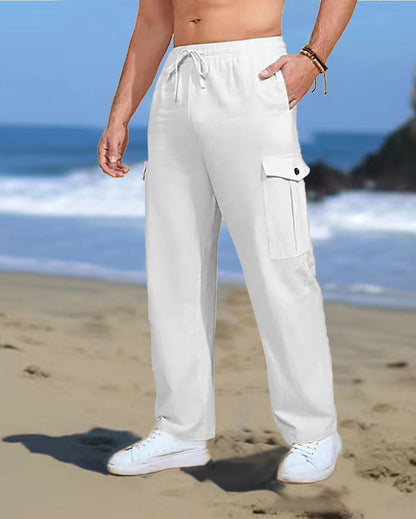 Herren Cargo-Hose Vieltaschig Elastisch Bequem