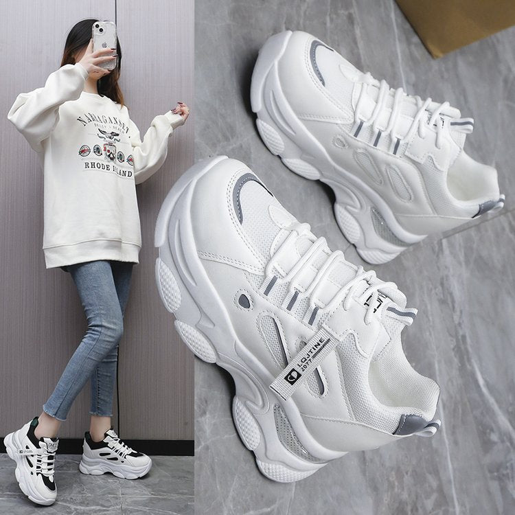 Damen Sneaker Chunky Bequem atmungsaktiv Rutschfest