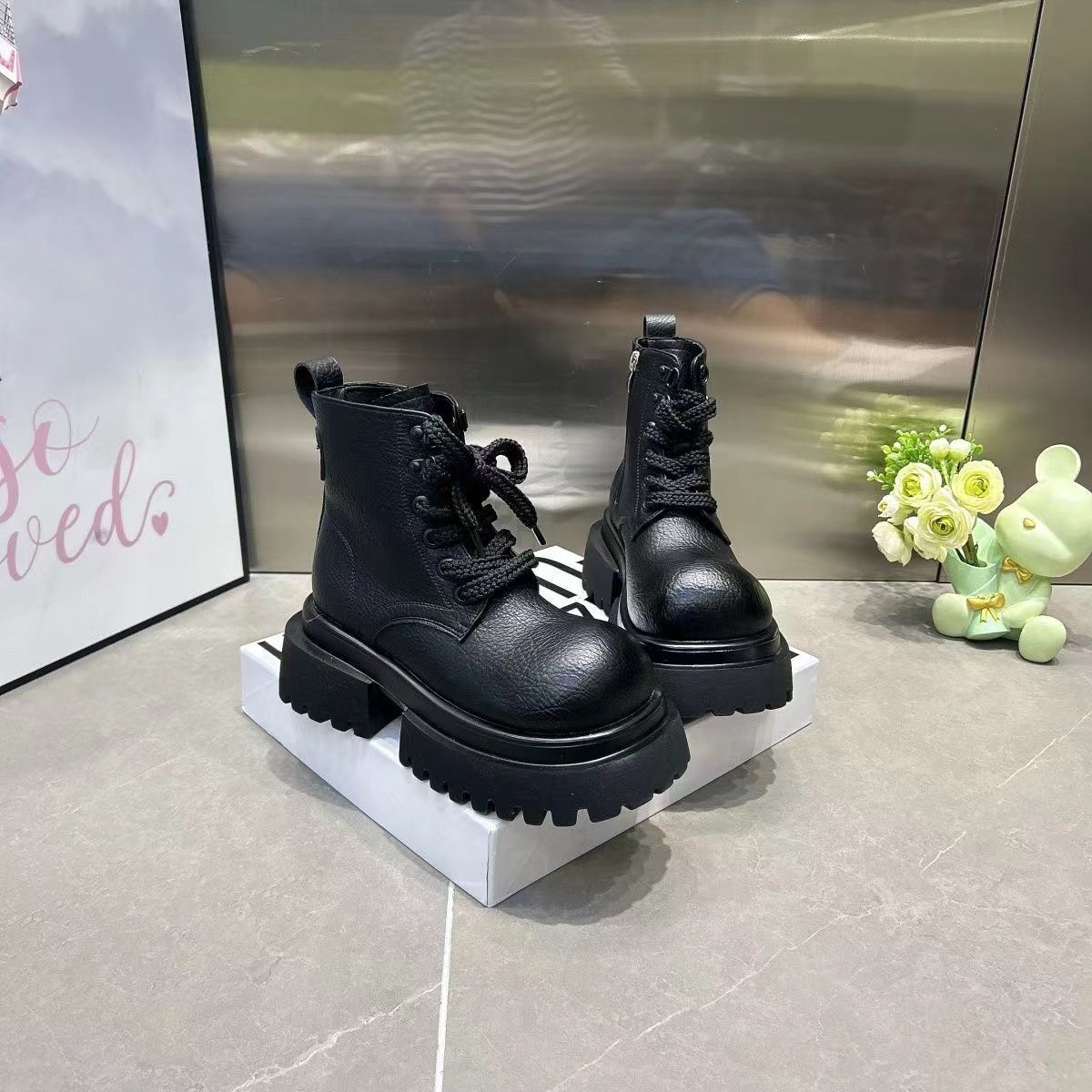 Damen Stiefeletten Robust Rutschfest Schuhe Winter
