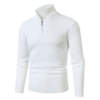 Herren Strickpullover Modern Struktur Muster Schmal