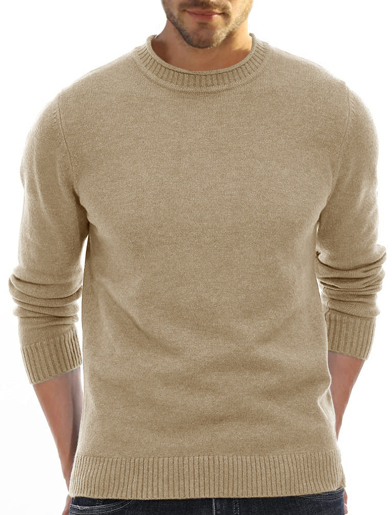Herren Pullover Rundhals Eleganter Schnitt Modern