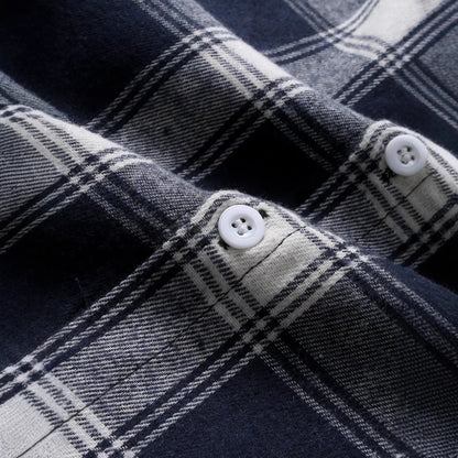 Herren Flanellhemd Karomuster Warm Modern