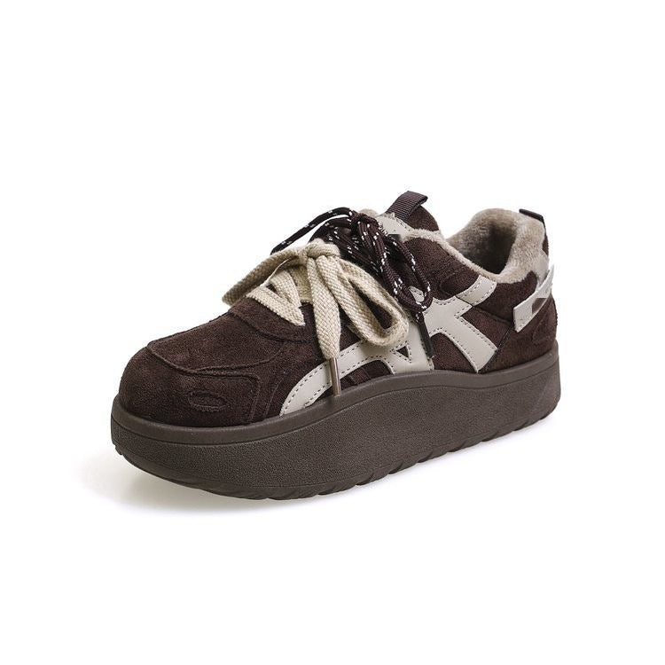 Damen Sneaker Warm Innenfutter Elastisch Sneakers Frauen