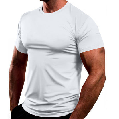 Herren T-Shirt Sportlich atmungsaktiv Baumwolle Basic