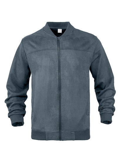 Herren Bomberjacke Modern mit Weicher Innenfütterung und Elastischen Ärmeln