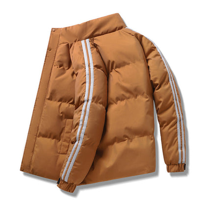 Herren Steppjacke Winterlich Isoliert mit Verstellbarer Kapuze