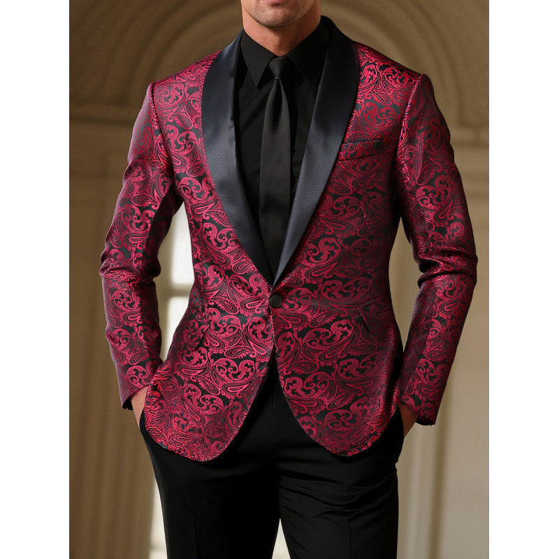 Herren Blazer Smoking Elegant Mit Muster - BerlinGlamour