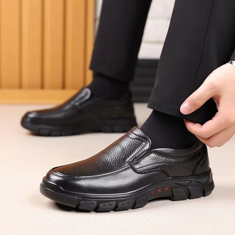 Damen Lederschuhe Slip-On Schuhe Ergonomisch Bequem