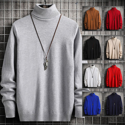 Herren Rollkragenpullover Weich Modern Stylisch