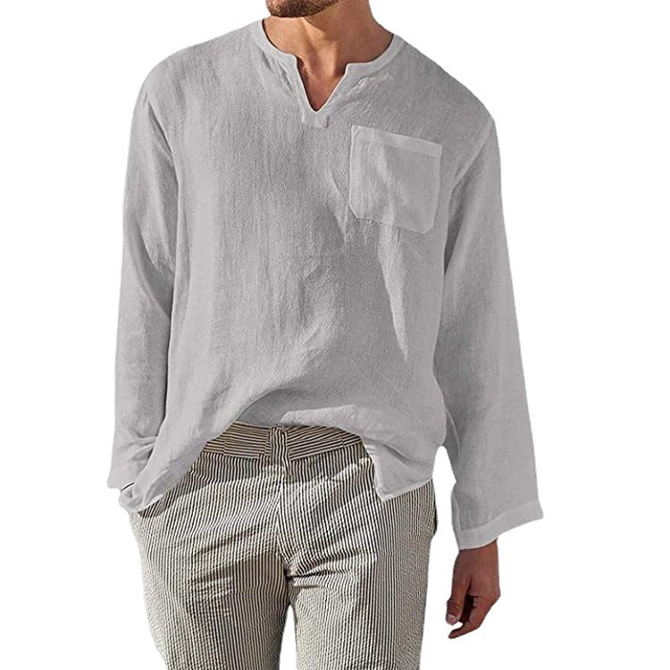 Herren Langarmhemd Lässig Casual Berlin Stil - BerlinGlamour
