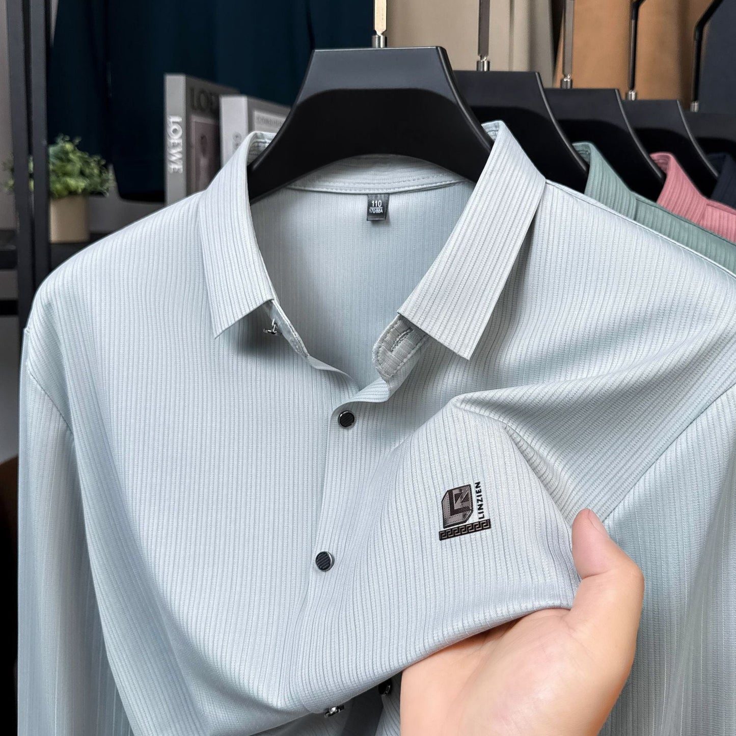 Herren Hemd Modern Strukturiert Elegantes Design Berlin