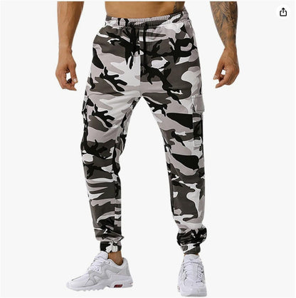 Herren Cargohose Camouflage Militärhose mit Seitentaschen