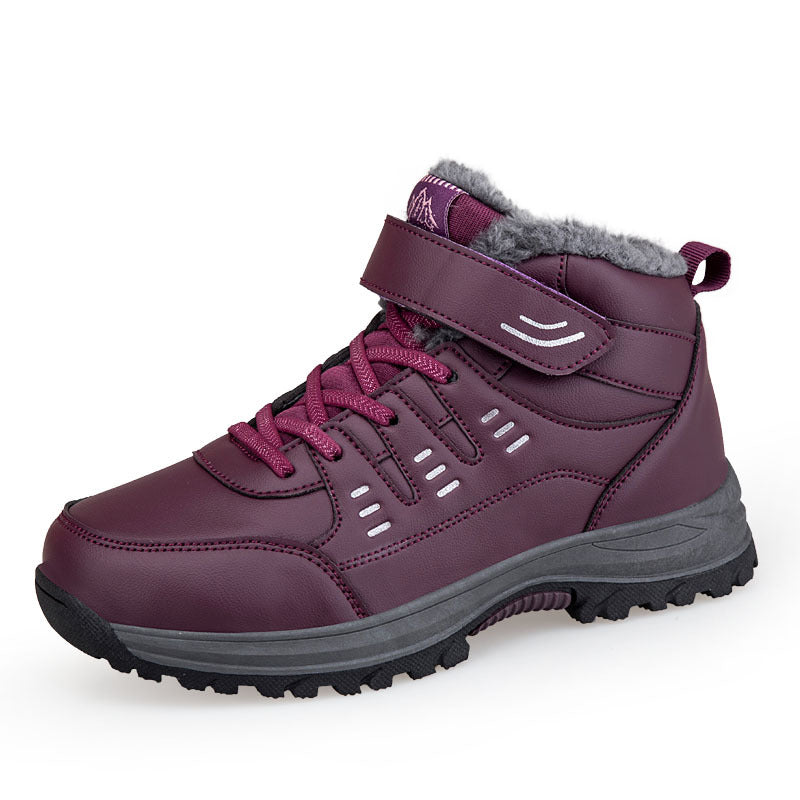 Wanderboots Damen Winterfest Isoliert Klettverschluss