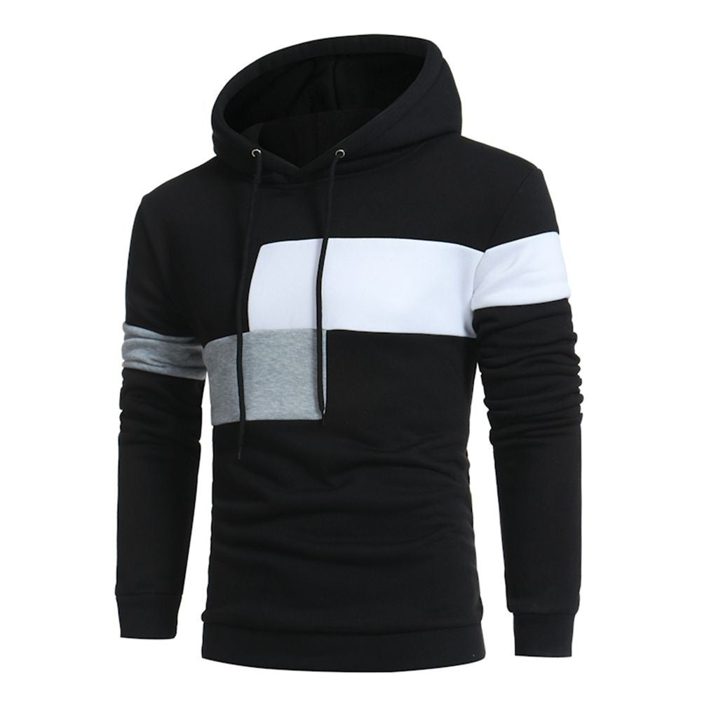 Herren Kapuzenpullover Sportlich Farbblock Design