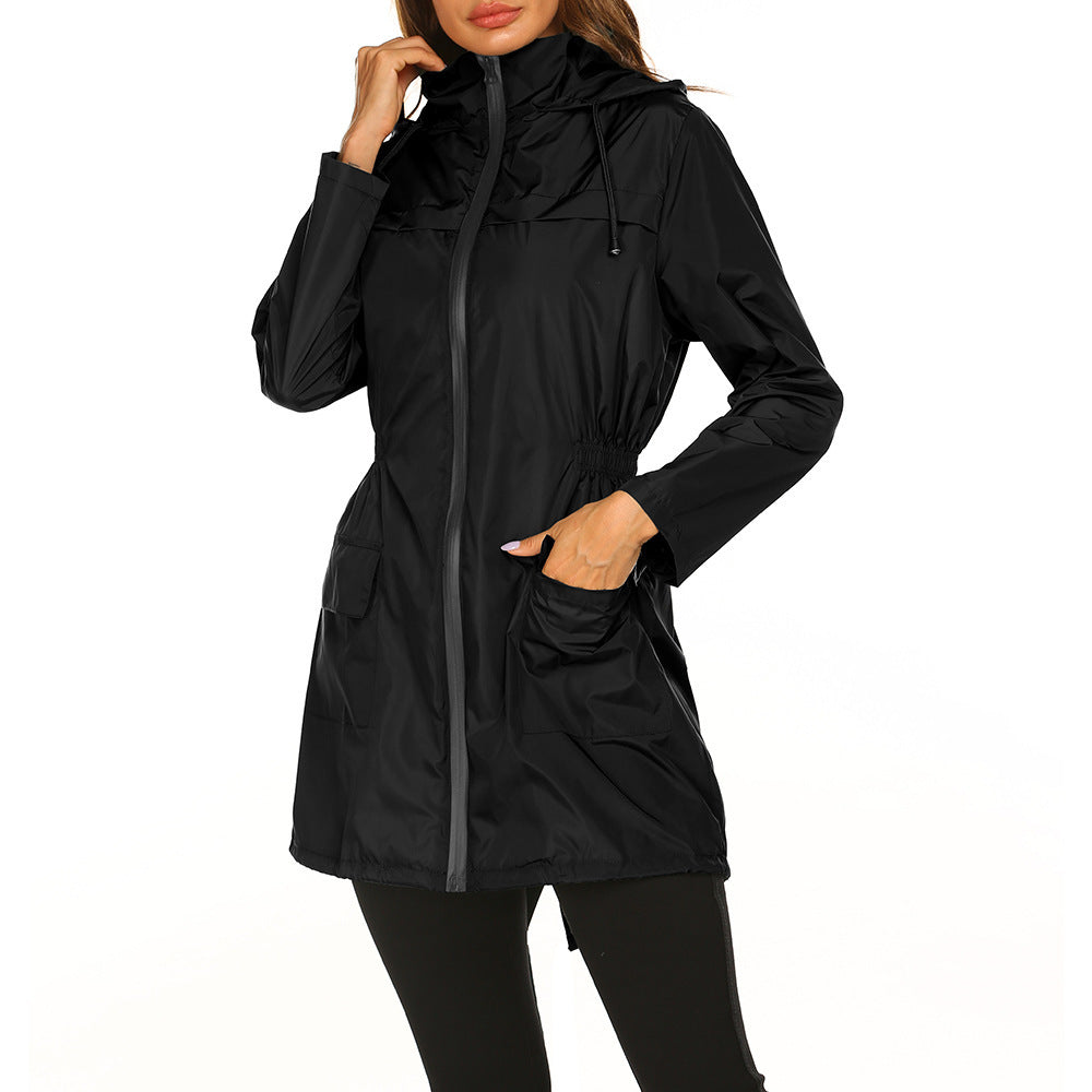 Damen Freizeitjacke Praktisch mit Verstellbund und großen Taschen