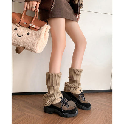 Damen Winterboots Flauschig Schnürboots Warm