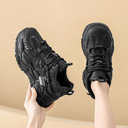 Damen Sneaker Sportlich Chunky Weite Passform bequem