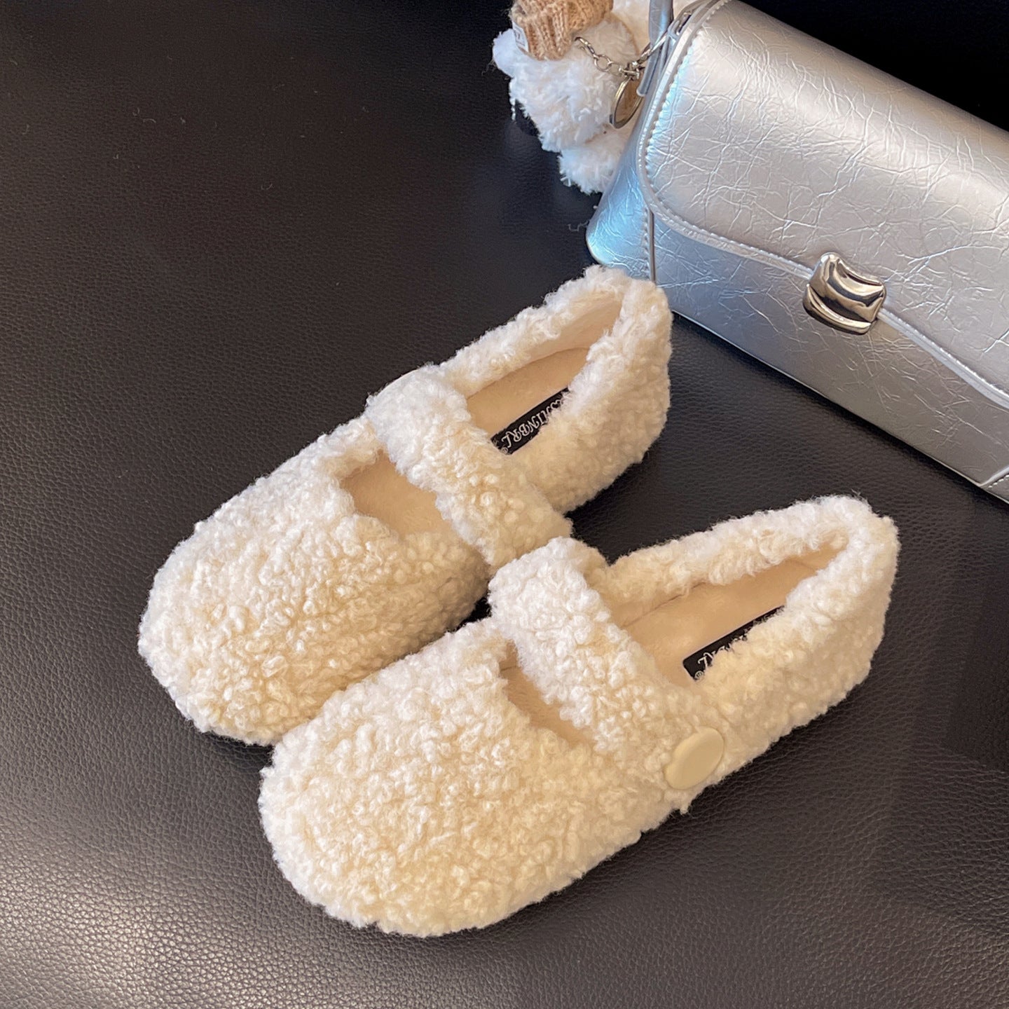Damen Hausschuhe Flauschig Warm mit Elastikband