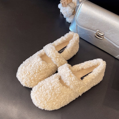 Damen Hausschuhe Flauschig Warm mit Elastikband
