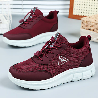 Damen Laufschuhe Sportlich Schnellschnürsystem Elastisch - BerlinGlamour