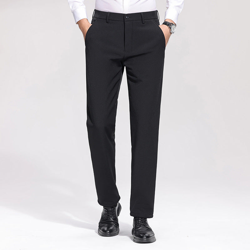 Herren Businesshose Elegant Slim Fit Schwarze Hose